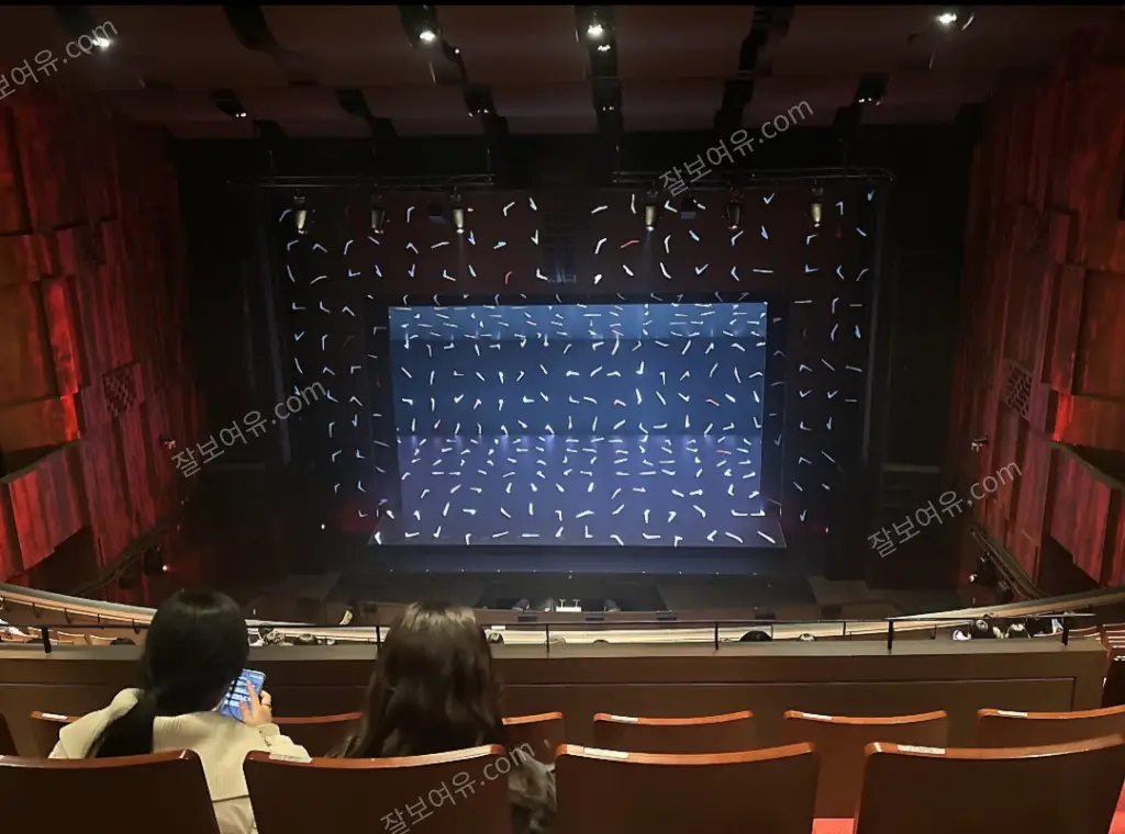 디큐브 링크아트센터 디큐브씨어터 2층 B구역 12열 12번 시야 사진