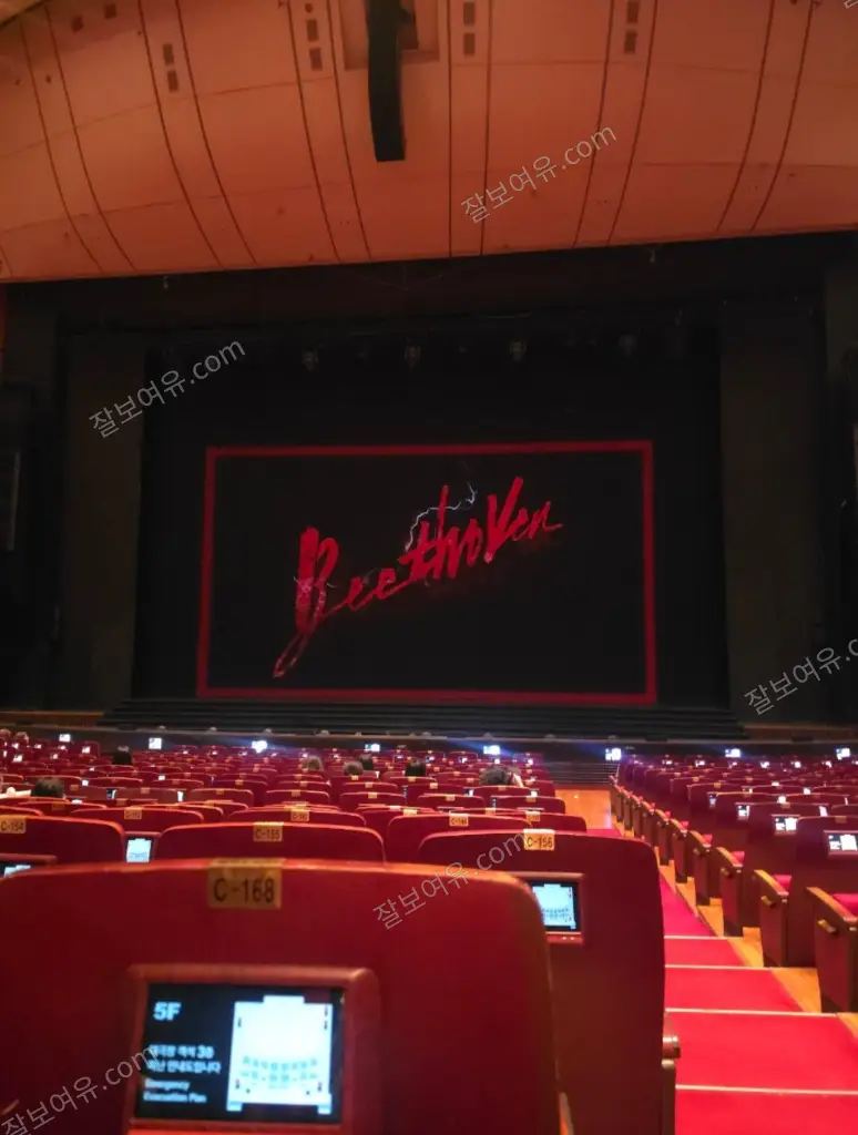 세종문화회관 대극장 1층 C구역 15열 180번 시야 사진