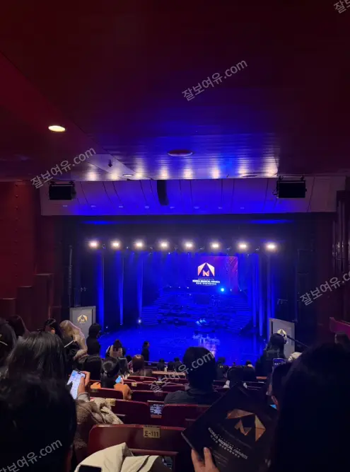 세종문화회관 대극장 2층 E구역 17열 128번 시야 사진
