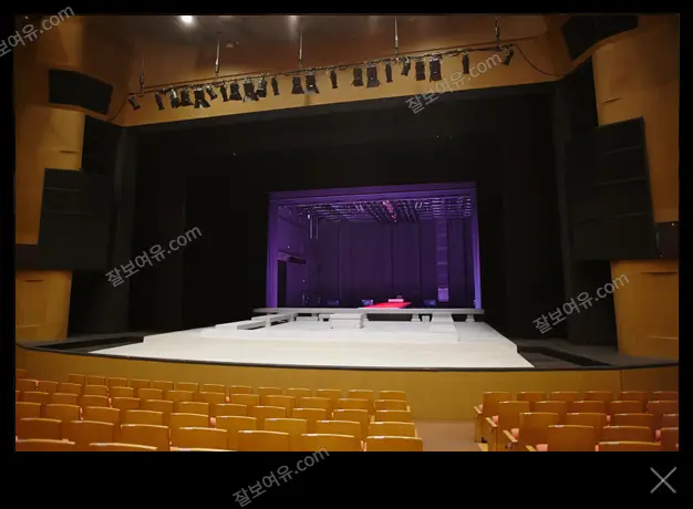 예술의전당 CJ 토월극장 1층 B구역 9열 16번 시야 사진