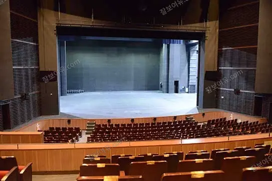올림픽공원 우리금융아트홀 1층 B구역 19열 13번 시야 사진