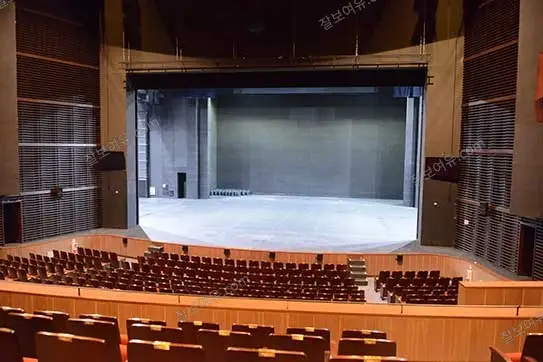 올림픽공원 우리금융아트홀 1층 B구역 19열 32번 시야 사진